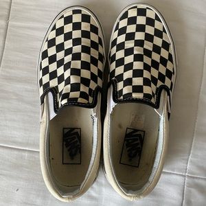 Black and White Checkered Vans